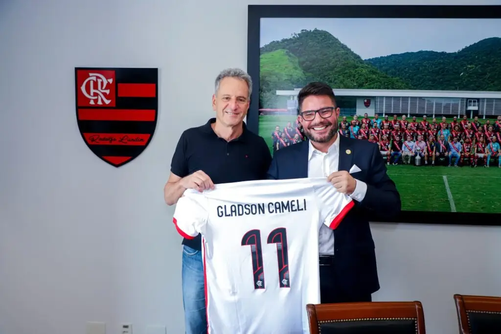 Rodolfo Landim e Gladson Cameli, governador do Acre.