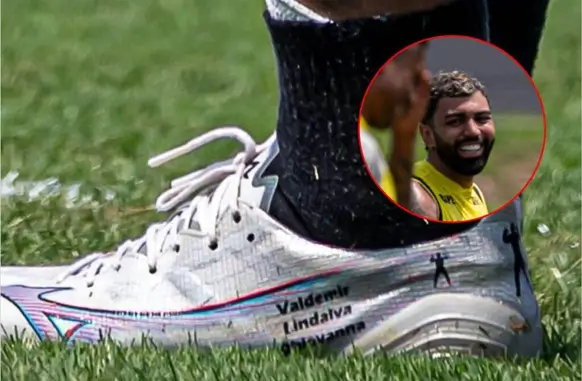 Gabigol e Mizuno (Foto: Reprodução/@gabigol e Paula Reis / CRF)