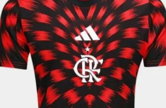 Com design 3D, Flamengo divulga nova camisa pré-jogo (Foto: Divulgação)