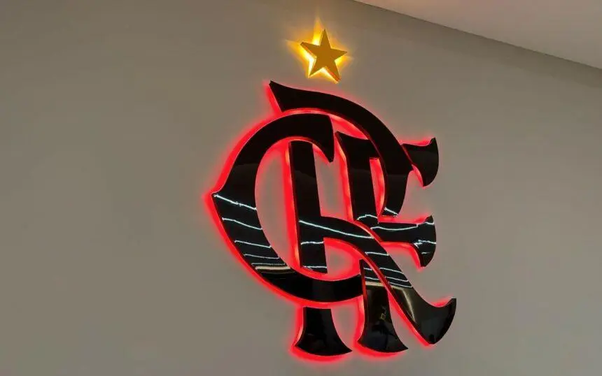 Escudo do Flamengo, na sede social.