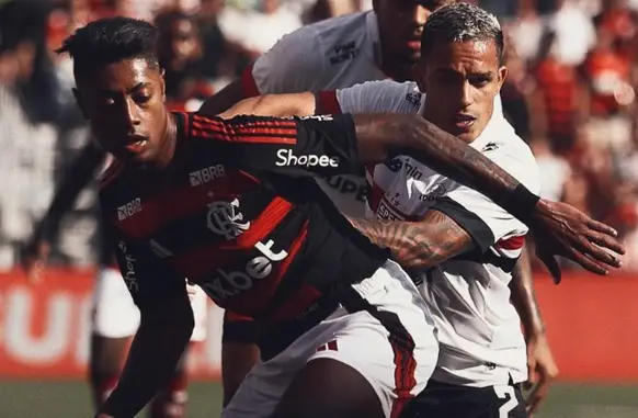 Flamengo e São Paulo empataram na Flórida (Foto: Reprodução / Flamengo)