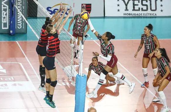 Fluminense x Sesc-Flamengo na final do Carioca feminino de vôlei 2024 (Foto: Gilvan de Souza/Flamengo)