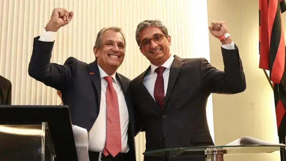 Posse o presidente Bap, e do vice-presidente, Flávio Willeman