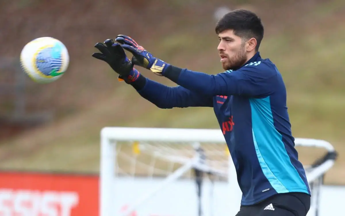 Rossi em treino do Flamengo