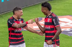 Bruno Henrique e Arrascaeta são tri da América (Foto: Maga JR/Agência F8/Estadão Conteúdo)