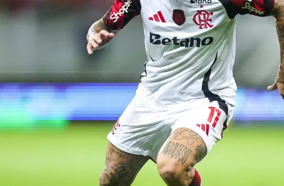 Cebolinha em partida contra o Sport (Foto: Gilvan de Souza/Flamengo)