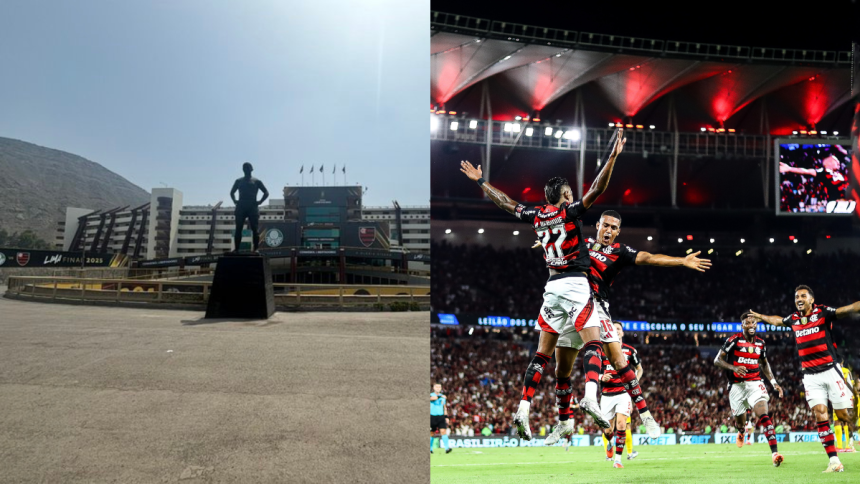 Conmebol personaliza estádio para Flamengo x Palmeiras na final da Libertadores