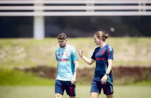 Filipe Luís e Jorginho (Foto: Adriano Fontes/Flamengo)