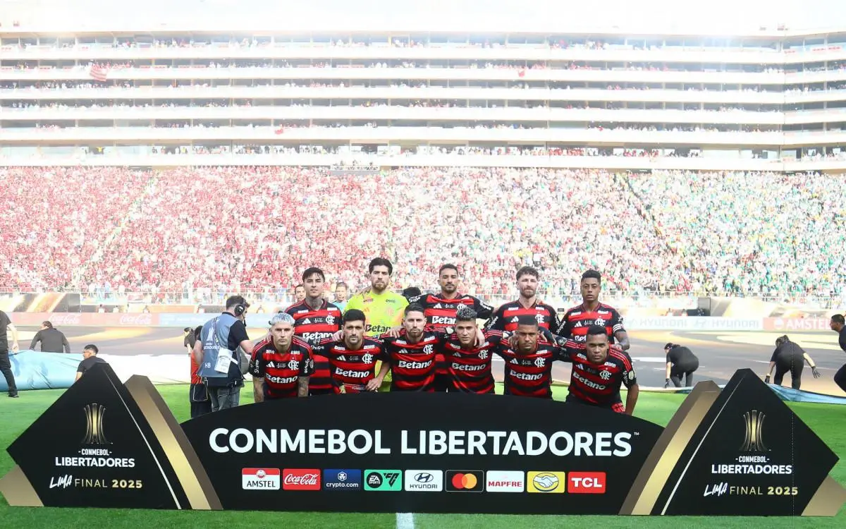 Flamengo e Palmeiras se enfrentaram em Lima
