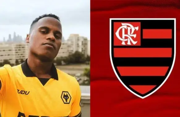 Flamengo ganha concorrência de times europeus pela contratação de Jhon Arias, ex-Fluminense (Foto: Divulgação/Wolverhampton e Flamengo)