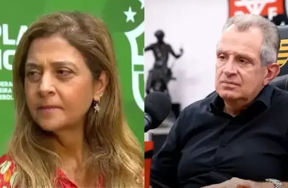 Flamengo x Palmeiras: Bap e Leila Pereira trocam recados antes de final da Libertadores (Foto: Reprodução/CBF | Reprodução/FlamengoTV)