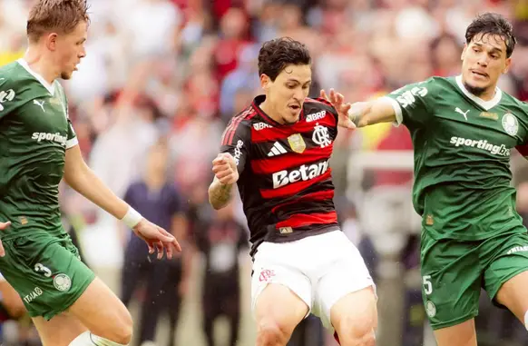 Flamengo x Palmeiras marcou as disputas da final da Libertadores e do Brasileirão em 2025 (Foto: Adriano Fontes/Flamengo)