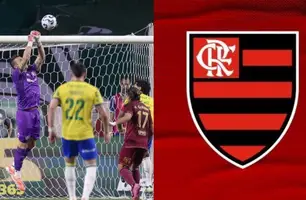 Goleiro do Fluminense provoca torcida do Palmeiras após ‘ajudar’ o Flamengo (Foto: Divulgação/Fluminense e Flamengo)