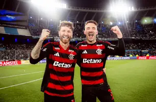 Léo Pereira e Léo Ortiz foram dupla de zaga do Flamengo (Foto: Adriano Fontes / Flamengo)