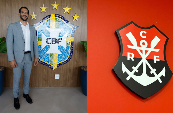 Presidente da CBF lamenta decisão tomada pelo Flamengo (Foto: rafaelribeirorio l CBF e divulgação / Flamengo)