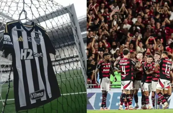 Veja parcial de ingressos vendidos para jogo do Flamengo x Atlético-MG (Foto: Divulgação/Atlético-MG e Flamengo)