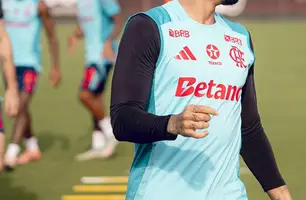 Allan em treino do Flamengo (Foto: Divulgação / Flamengo)