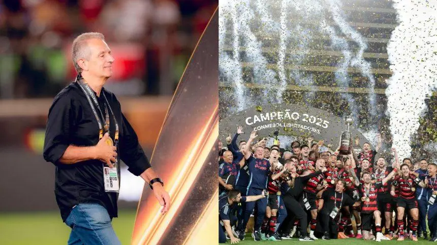 Bap faz levantamento em 1º ano como presidente do Flamengo após título da Libertadores