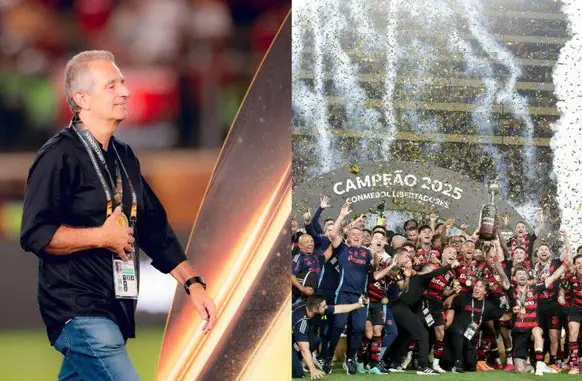 Bap faz levantamento em 1º ano como presidente do Flamengo após título da Libertadores (Foto: Divulgação/Flamengo)