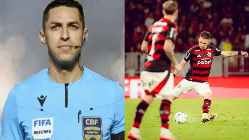 CBF define árbitro polêmico para jogo do Flamengo x Ceará, pelo Brasileirão
