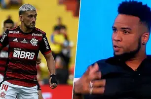 Inacreditável! Carlos Alberto dá declaração surpreendente sobre Arrascaeta, do Flamengo (Foto: Marcelo Cortes/Flamengo; Reprodução/Fox Sports)