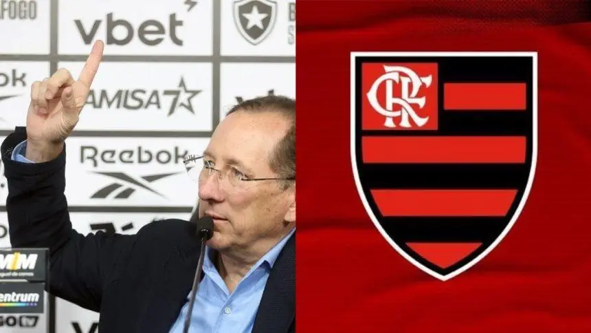 John Textor surta com título do Flamengo e critica arbitragem após jogo contra o Palmeiras, pela Libertadores