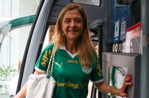 Presidente do Palmeiras, Leila Pereira volta a atacar o Flamengo (Foto: Fabio Menotti / Palmeiras)