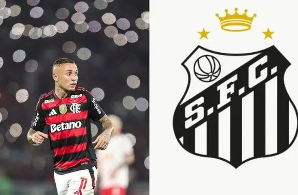 Santos tenta contratação de Everton Cebolinha e recebe resposta inesperada (Foto: Divulgação/Flamengo e Santos)