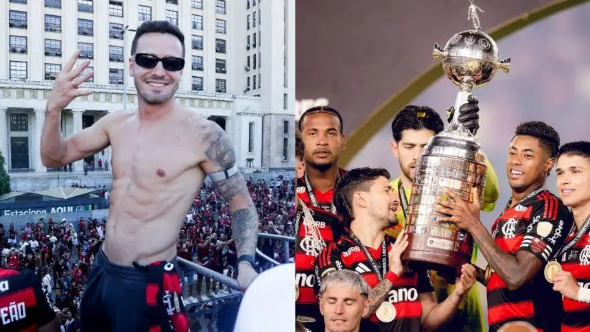 Saúl se ‘iguala’ a ídolo do Flamengo após conquistar título da Libertadores