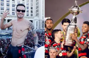 Saúl se ‘iguala’ a ídolo do Flamengo após conquistar título da Libertadores (Foto: Divulgação Flamengo)