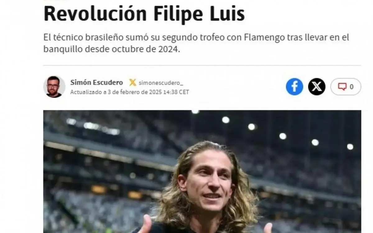 Filipe Luís vem recebendo elogios por trabalho