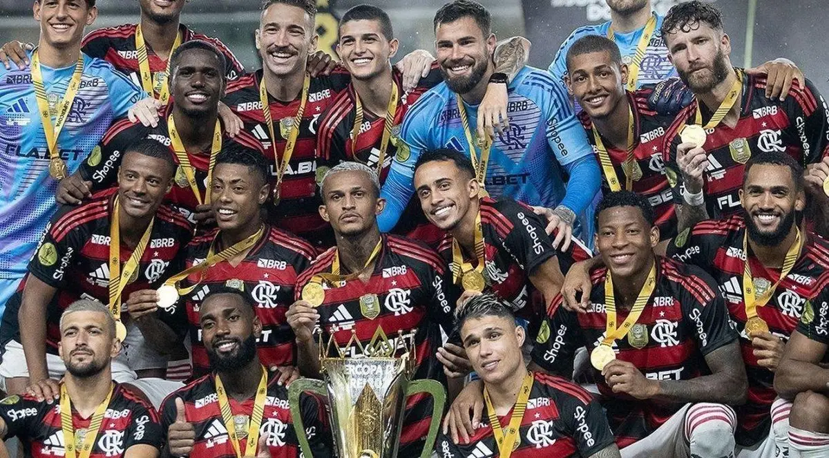 Flamengo conquistou o 17º título nacional após a conquista da Supercopa