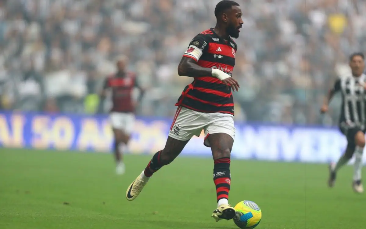 Gerson foi o capitão do Flamengo na final da Copa do Brasil de 2024