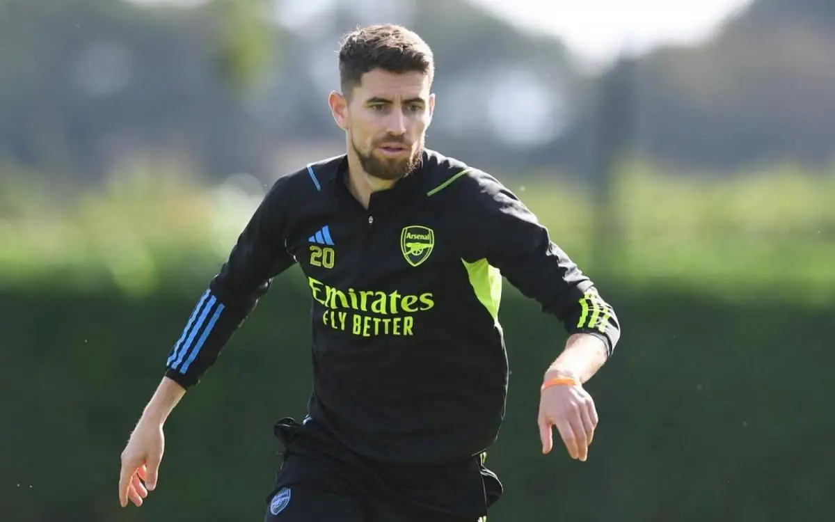 Jorginho em treino do Arsenal