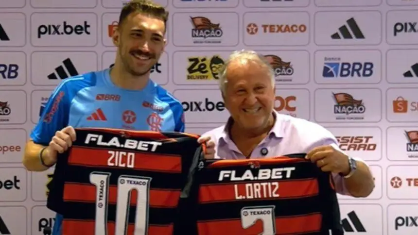 Léo Ortiz e Zico