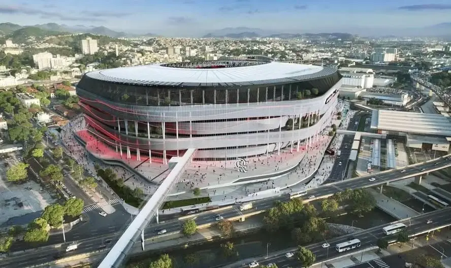 Projeto do novo estádio do Flamengo