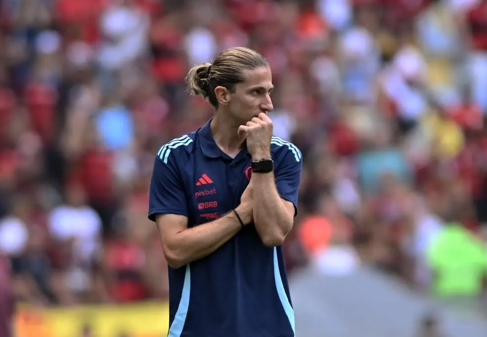 Filipe Luís em Flamengo x Fluminense