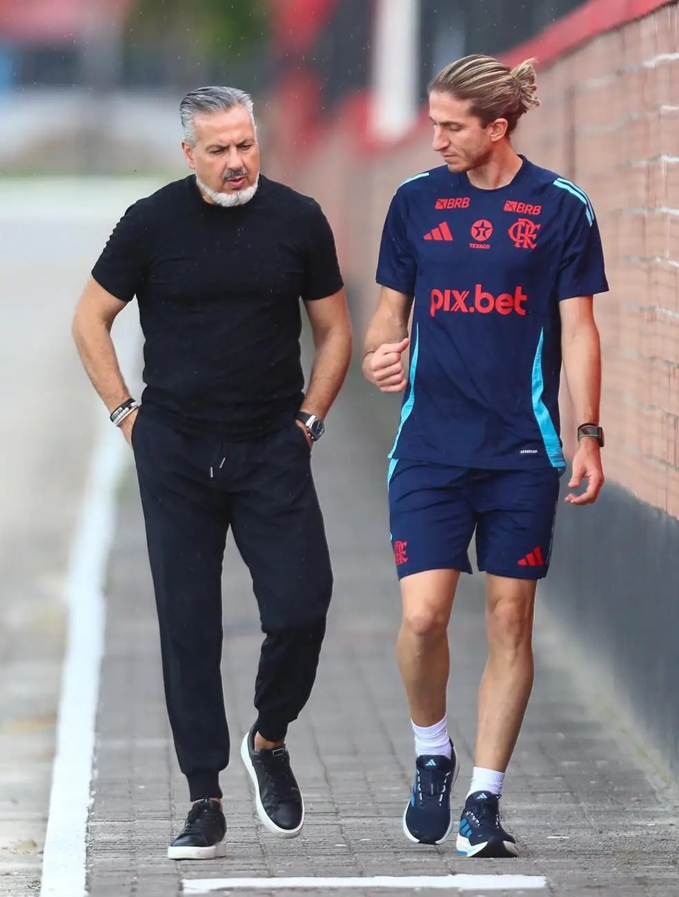 José Boto e Filipe Luís no Flamengo