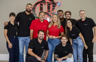 Nova equipe do canal Flamengo TV (Foto: Hermes de Paula/Flamengo)