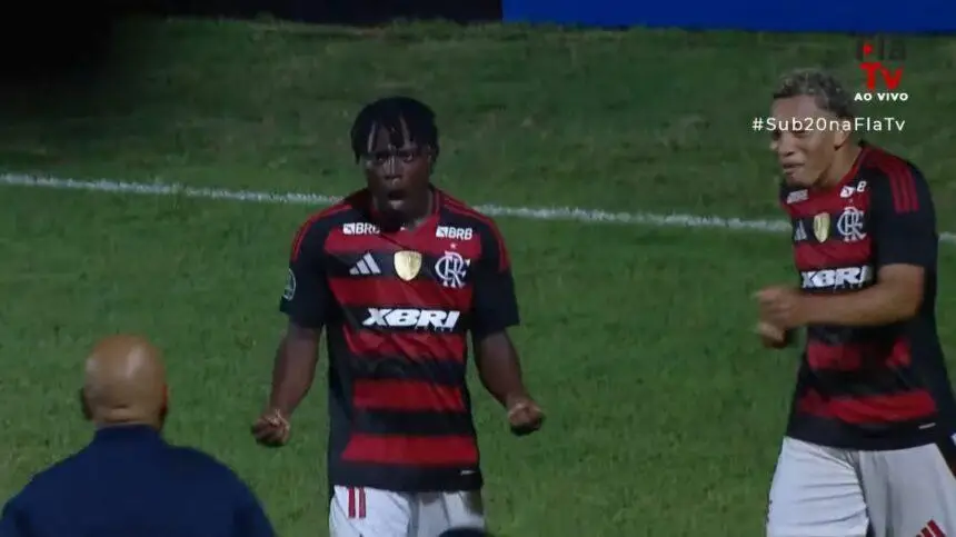 Shola brilha, e Flamengo faz 6 no Olimpia em 1º jogo da Libertadores Sub-20