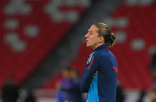 Filipe Luís comandou Flamengo em Quito (Foto: AFP)