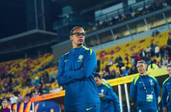 Rosana Augusto em jogo da seleção brasileira feminina sub-20 (Foto: Fábio Souza / CBF)