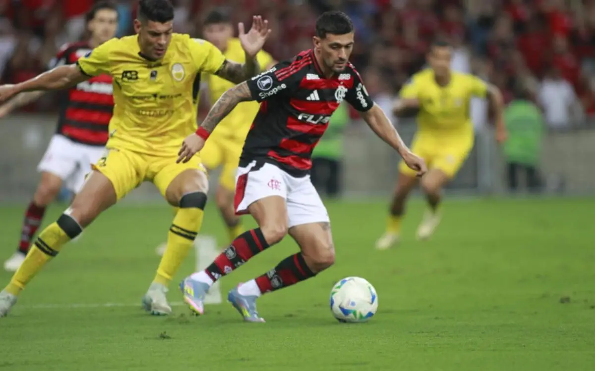 Arrascaeta não fez boa partida em Flamengo x Deportivo Táchira, pela Libertadores