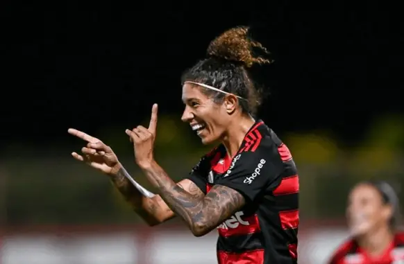 Cristiane comemorando gol do Flamengo (Foto: Flickr / CBF)