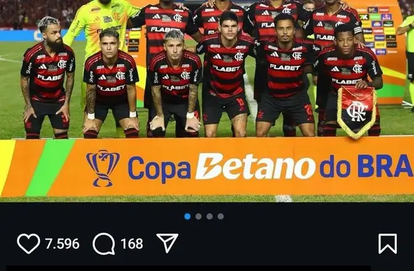 Danilo brinca com ambiente de jogo do Flamengo (Foto: Reprodução/Instagram)