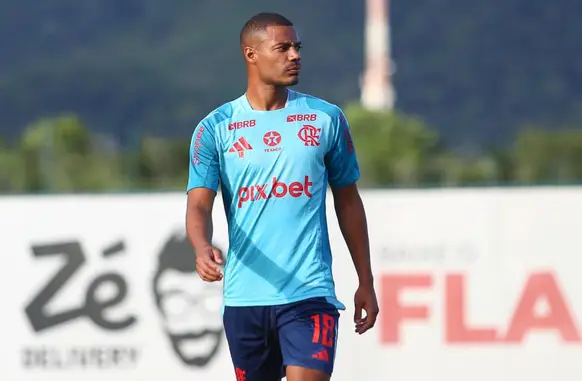 De La Cruz segue fora dos treinos do Flamengo (Foto: Gilvan de Souza / Flamengo)
