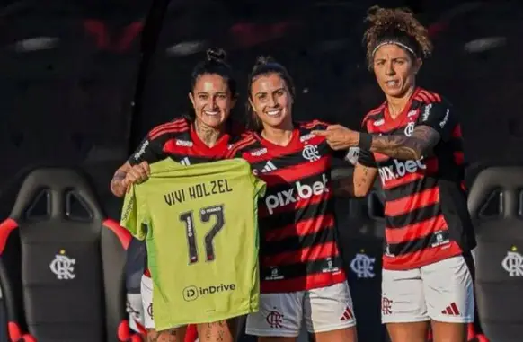 Equipe Feminina do Flamengo (Foto: Paula Reis/ Flamengo)