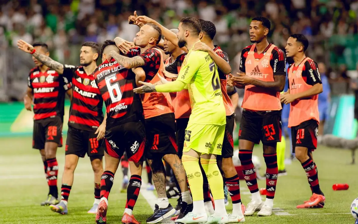 Festa dos jogadores do Flamengo