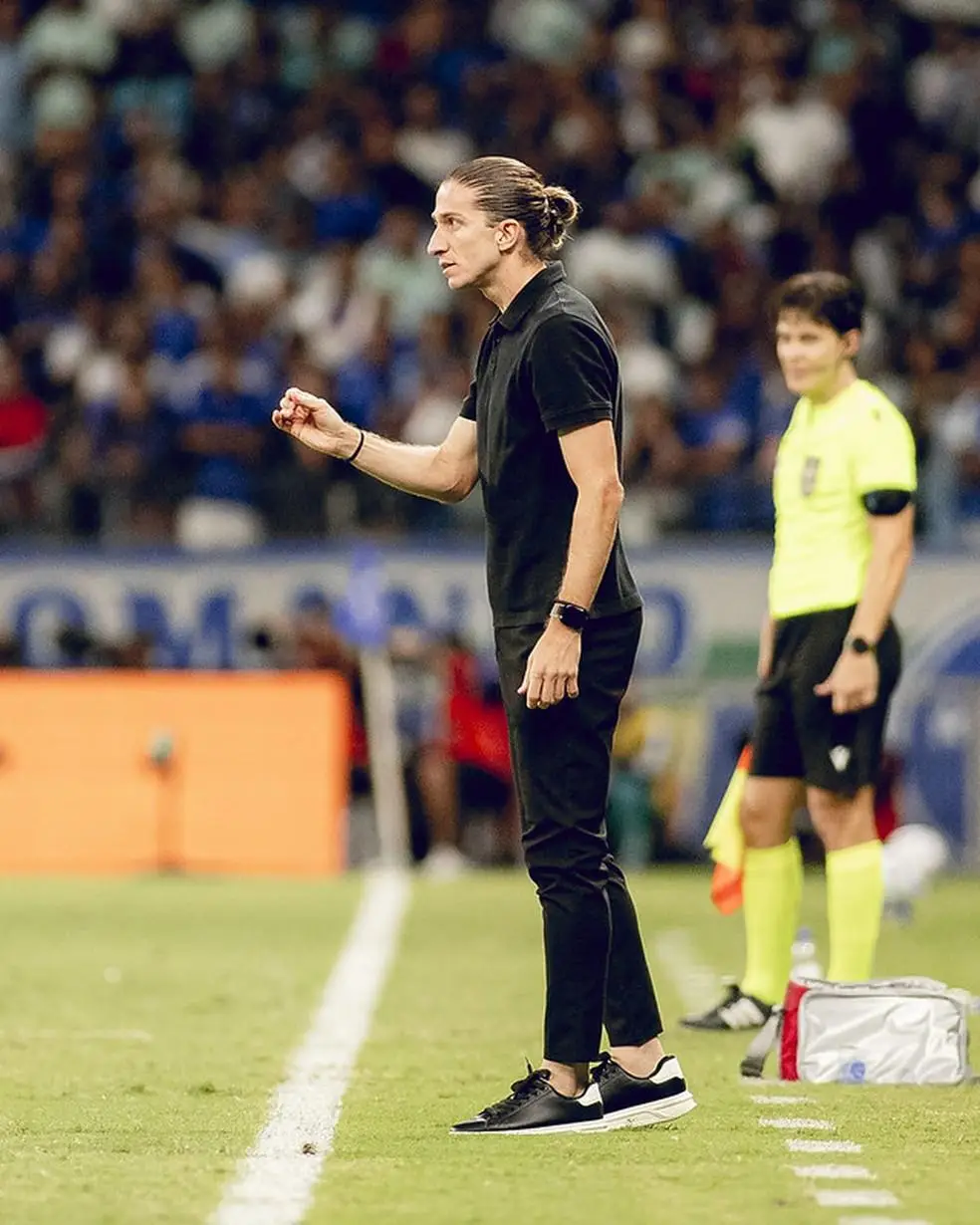 Filipe Luís durante Cruzeiro x Flamengo