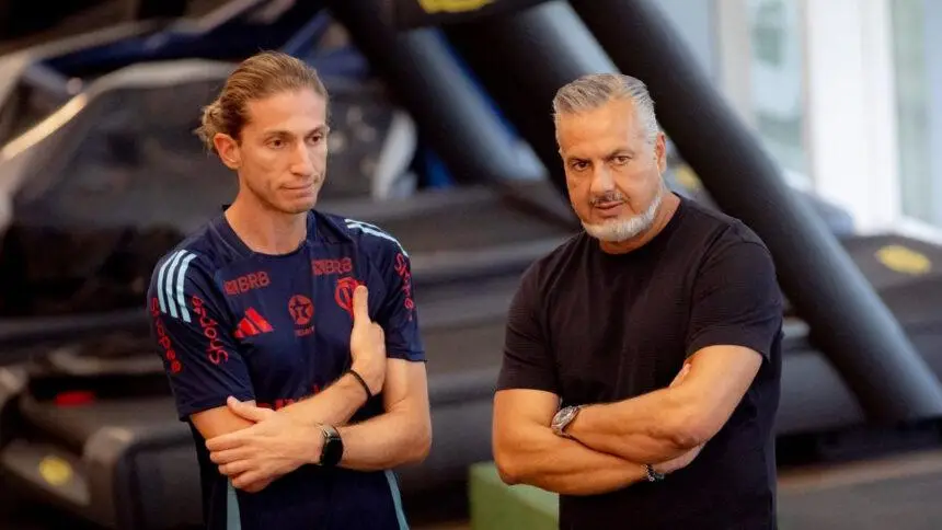 Filipe Luís e José Boto